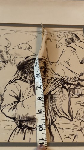 Signed Arthur Polonsky Ink Drawing Signed Shepards - Picture 5 of 9