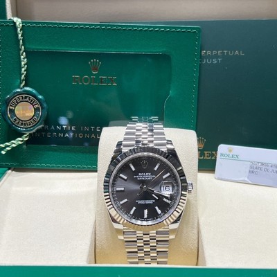 Rolex 126334 Datejust 41mm Steel Fluted Slate Jubilee-2025