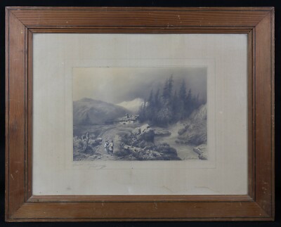 Léonard Alexis Daligé De Fontenay (1813-1892) Die Alpen Berg Foundation Taylor