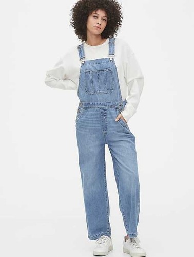 GAP WIDE LEG JEAN OVERALLS 