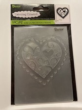 Valentine Heart Embossing Folder 4-1/4 x 5-3/4 Inches Darice new