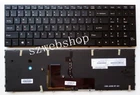 New For Clevo MP-13H83USJ4306 6-80-P6500-013-1 laptop US Backlit Keyboard
