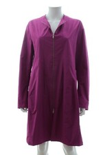Jil Sander Zip Front Coat / Magenta