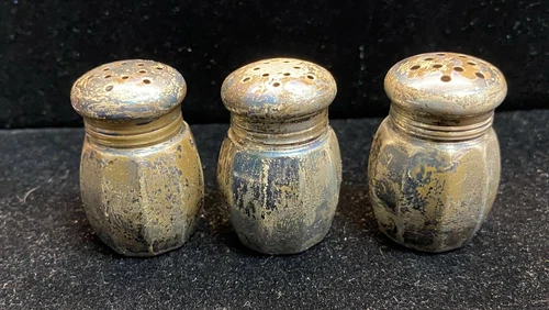 Vintage Reed & Barton Sterling Silver Salt & Pepper Shakers