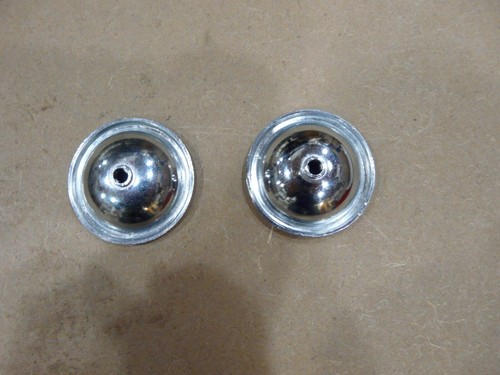 1958 EDSEL CHROME RADIO KNOB DISHES ALL MODELS ORIGINAL NICE - Picture 4 of 4