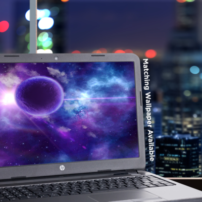 Skin Vinyl Universel Pour Ordinateur Portable 14 Pouces - Motif Galaxie Lune Itsaskin