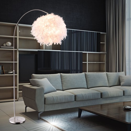 Stehleuchte Lampe Bogenleuchte Federn RGB LED Fernbedienung Höhenverstellbar - Bild 12 von 12