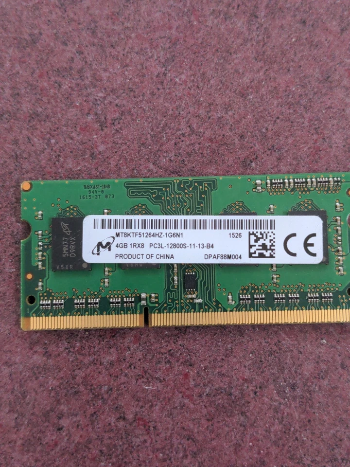 Micron 16GB (4x4GB) PC3L-12800S DDR3 SODIMM Laptop Memory RAM - Image 4 of 4