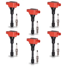 6PC Ignition Coil & 6PC Iridium Spark Plug for 08-13 INFINITI G37 V6 3.7L UF617