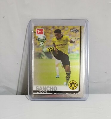 2019-20 Topps Chrome Bundesliga Soccer Jadon Sancho #25 