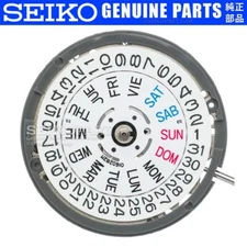 SEIKO SII NH36 / NH36A Watch Movement ENGLISH/SPANISH  Crown @ 4 o'clock SKX007