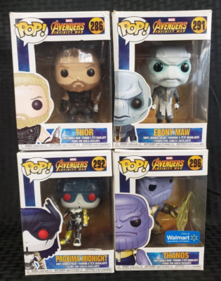 410800 - Lot of (4) Funko Pop! Marvel Avengers Infinity Wars Bobble-Head