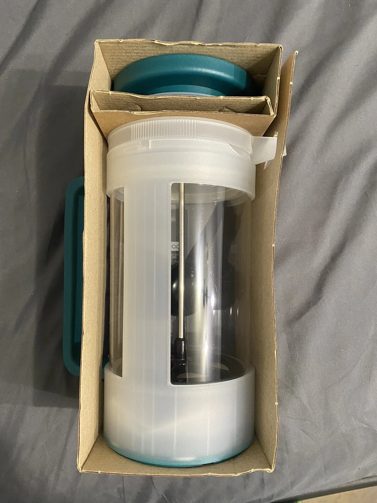 Bodum Bean Sustainable Cold Coffee French Press Forest Green 34 oz New with Tag