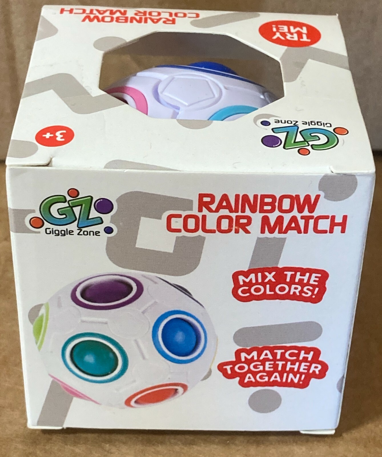 Giggle Zone Rainbow Color Match Puzzle Ball Novelty Toy NEW