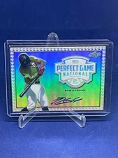 ROB GORDON 2020 LEAF PERFECT GAME NATIONAL AUTO SILVER PROSPECT #D 9/15