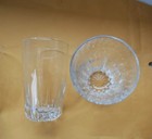 3 vintage juice glasses 4" clear with spears LIbby? — photo 5