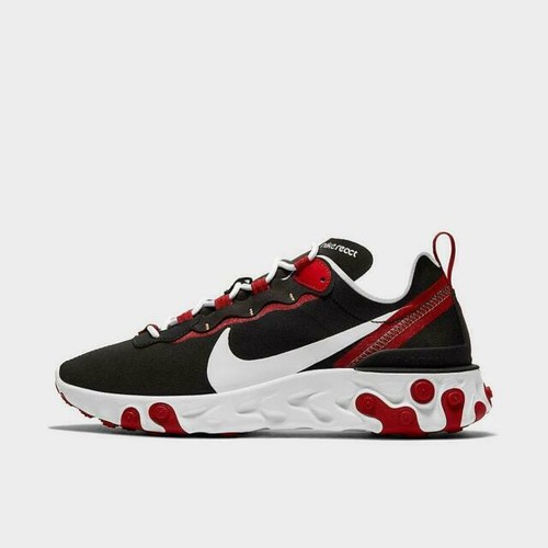nike react element 55 black grey and red