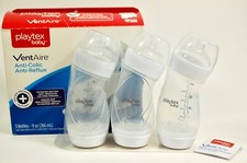 Playtex Baby VentAire Anti-Colic Feeding Baby Bottles 9 Ounce Pack of 3 NEW READ