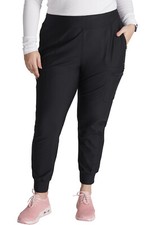 Black Cherokee Form Scrubs Mid Rise Jogger Pant CK092 BLK