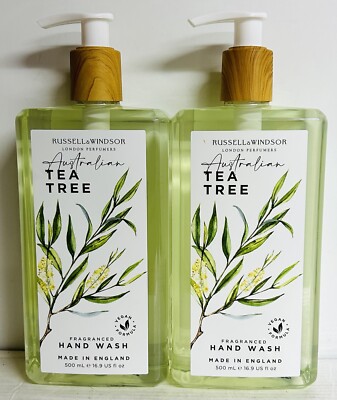 2-Pack Russell & Windsor ~ Australian Tea Tree Hand Wash 16.9 fl oz Each