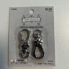 2 sew-ology swivel snap hooks rose gold 3/8in (9mm) lot 5