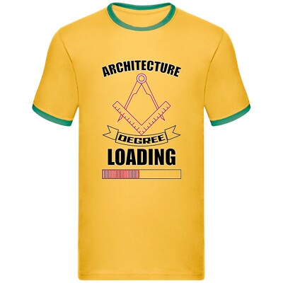 Architecture Degree Loading Ringer T-Shirt Funny Architect Graduation Ringer Top