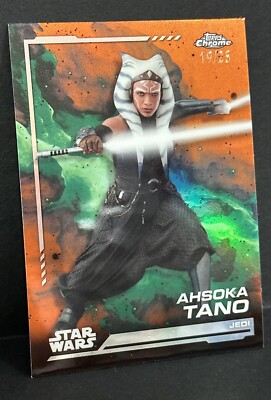 2024 Topps Chrome Star Wars #1 Jedi Ahsoka Tano Orange Refractor