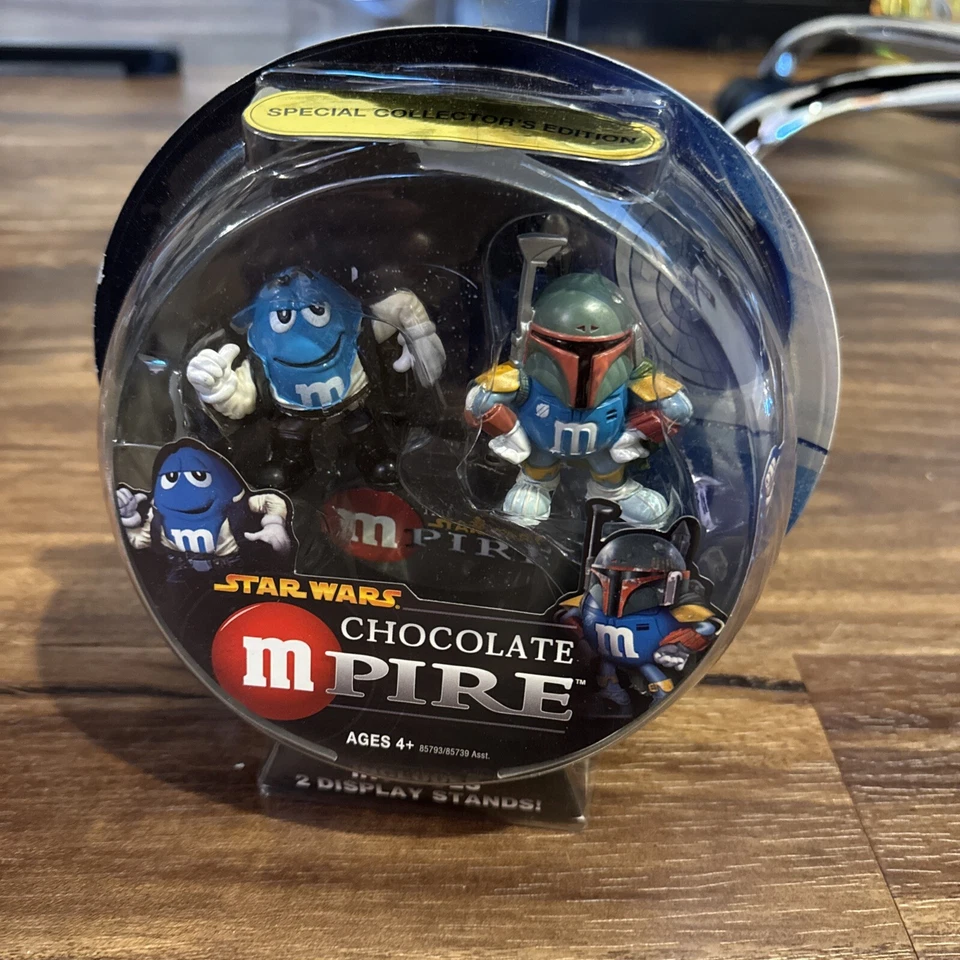 Star Wars Chocolate Mpire ~ Juego de figuras de Han Solo y Boba Fett Hasbro 2005 de M&M Foto 3 de 3