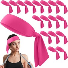 Hiboom 18 Pack Sports Tie Headband for Men Women, Ninja Karate Headbands, Ath...