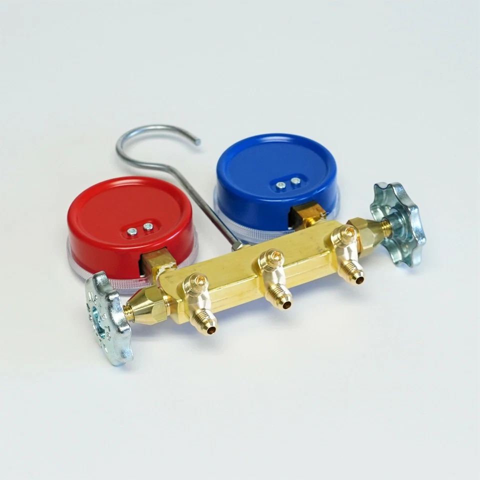 黄色夹克 41312 测试和充电歧管带 2-1/2 英寸仪表 R134a/404A/507 — 第 2/4 张图片