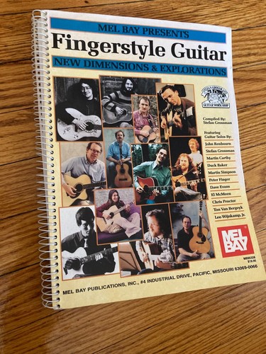 Mel Bay Presents Fingerstyle Guitar Book rare NOS
