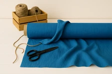 Cerulean Linen Blend Fabric by the Yard – Upholstery, Drapery, Crafts & Apparel