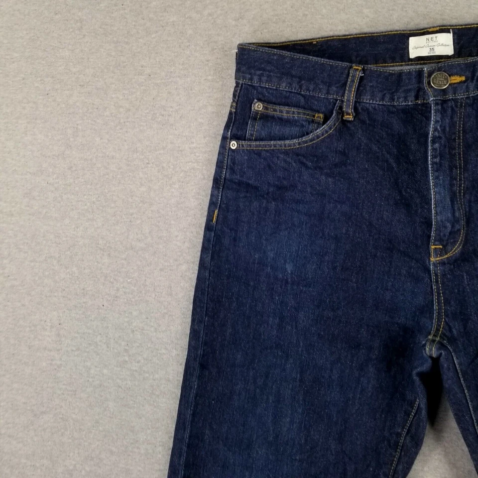 Jeans NET 35x32 Colección Denim Original Lavado Oscuro Suave Moderno Actual Foto 2 de 4