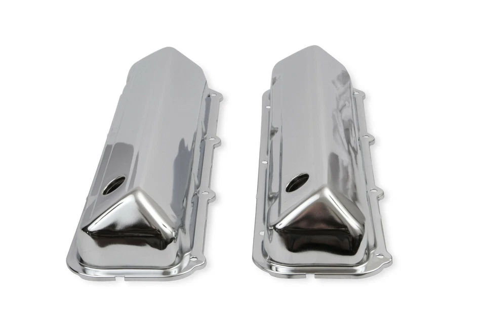 Mr. Gasket 9413 cubiertas de válvula cromadas con deflector para Ford 429/460 1968-1997 Foto 2 de 4