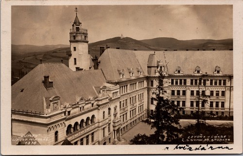 Slovakia Levoca Locse Levoča Vintage RPPC B221