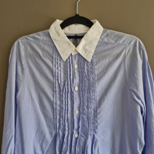 JUNYA WATANABE COMME DES GARCONS blue blouse back detail made in Japan size M - Picture 2 of 10