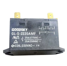 1PC Goodsky Relay GL-S-2220AMF Coil 220VAC Power Relay 25A 277VAC 7A 250V 6Pins