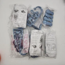 7 JOY MANGANO CASCADING MINI HOOKS  HUGGABLE HANGERS blue clips over the door