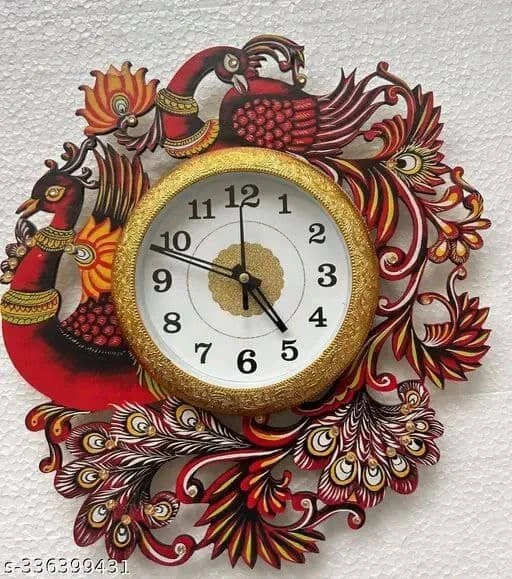 Modern Large Living Room Wall Stylish Wooden Wall Clocks - Image 3 of 4