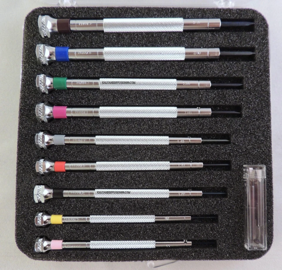 BECO TECHNIC 9 TOURNEVIS en coffret BECO pour bijoutier micromécanique horloger