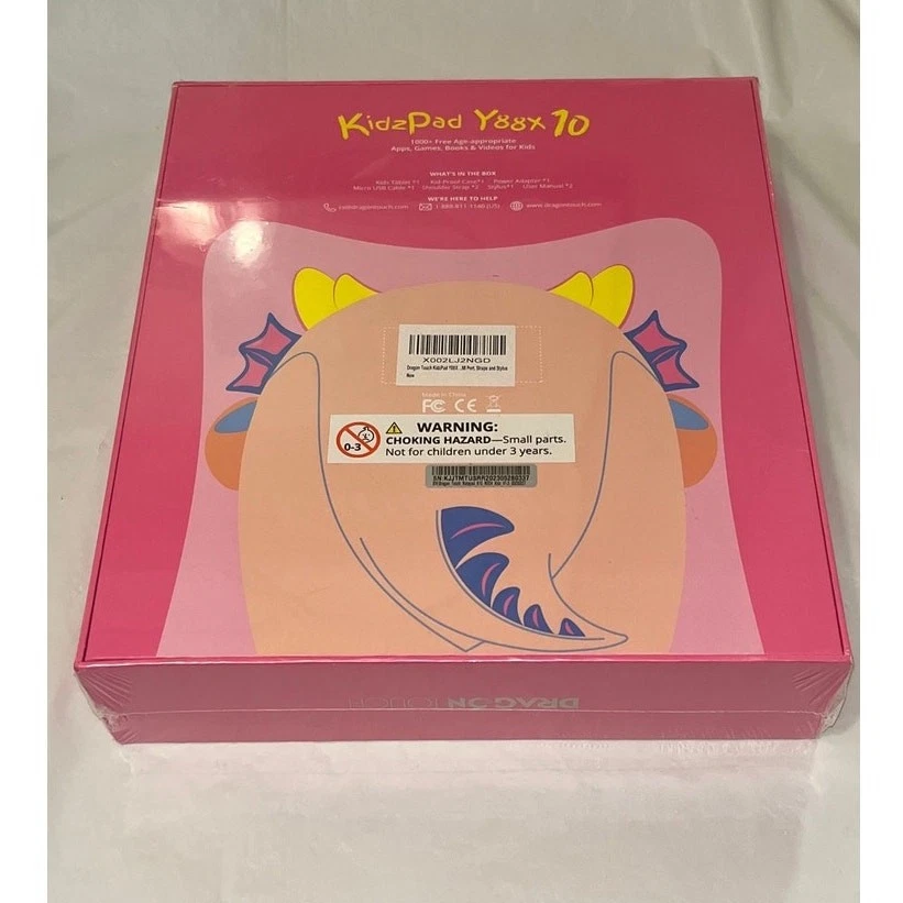 DRAGON Touch Kidzpad Y88X 10 - Kids Tablet 10" IPS Display - Pink - NEW/Sealed - Image 3 of 4
