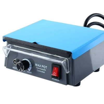 YAECCC Dental Lab Wax Heater Pot 3-Well Analog Melter Dipping Wax Pot Heater Melting US