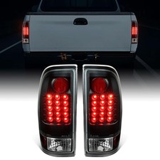 LED Tail Lights Assembly for Ford F150 1997-2003 2004 F250 F350 F450 F550 Black