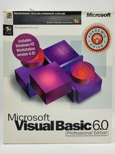 Microsoft Visual Basic 6.0 Professional Edition Academic Vintage Software Box