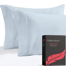 100 Egyptian Cotton Pillow Cases Queen Size - Luxury High Thread Count 1000 ...