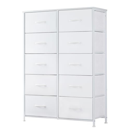 Dresser for Bedroom, 10 Storage Drawers, Wide Fabric Closet Chests Organizer-image