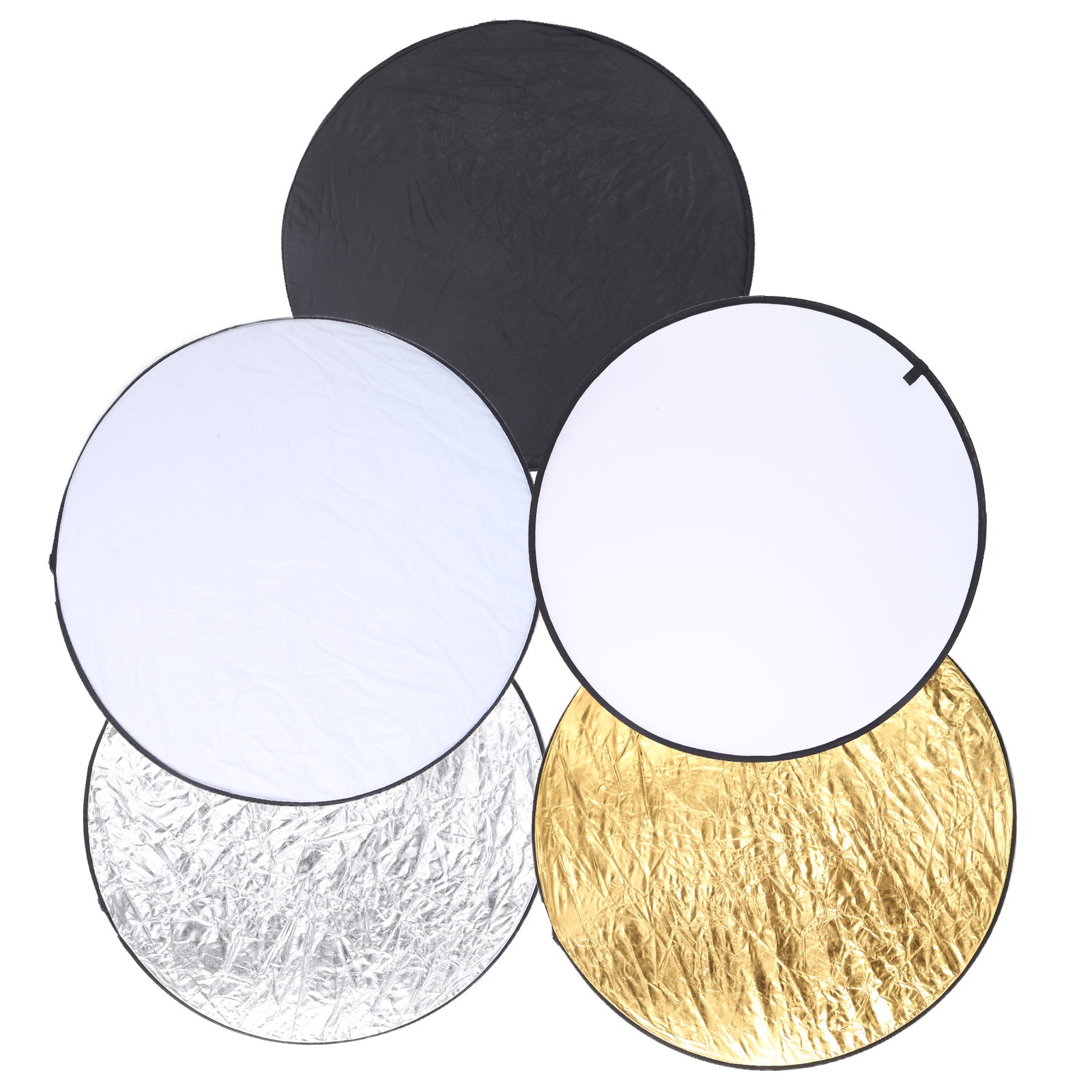 110Cm 5 In 1 Handhold Collapsible Round Disc Light Reflector Photography HEN