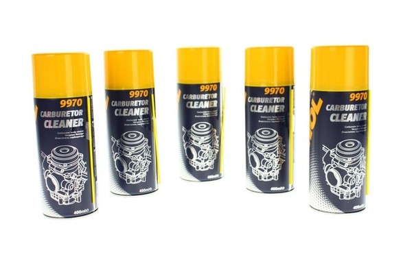 5X Mannol 9970 Carburetor Cleaner Vergaserreiniger Reiniger Spray 400 Ml-image