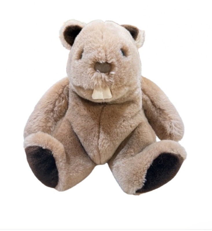 Vintage Plush Beaver by Gund 1985 Brown Eager Beaver Stuffed Toy