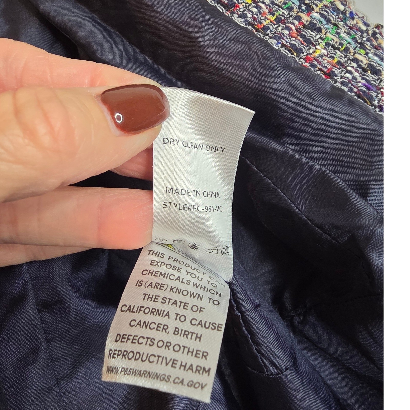 Vici structured tweed jacket blazer Multicolored … - image 10